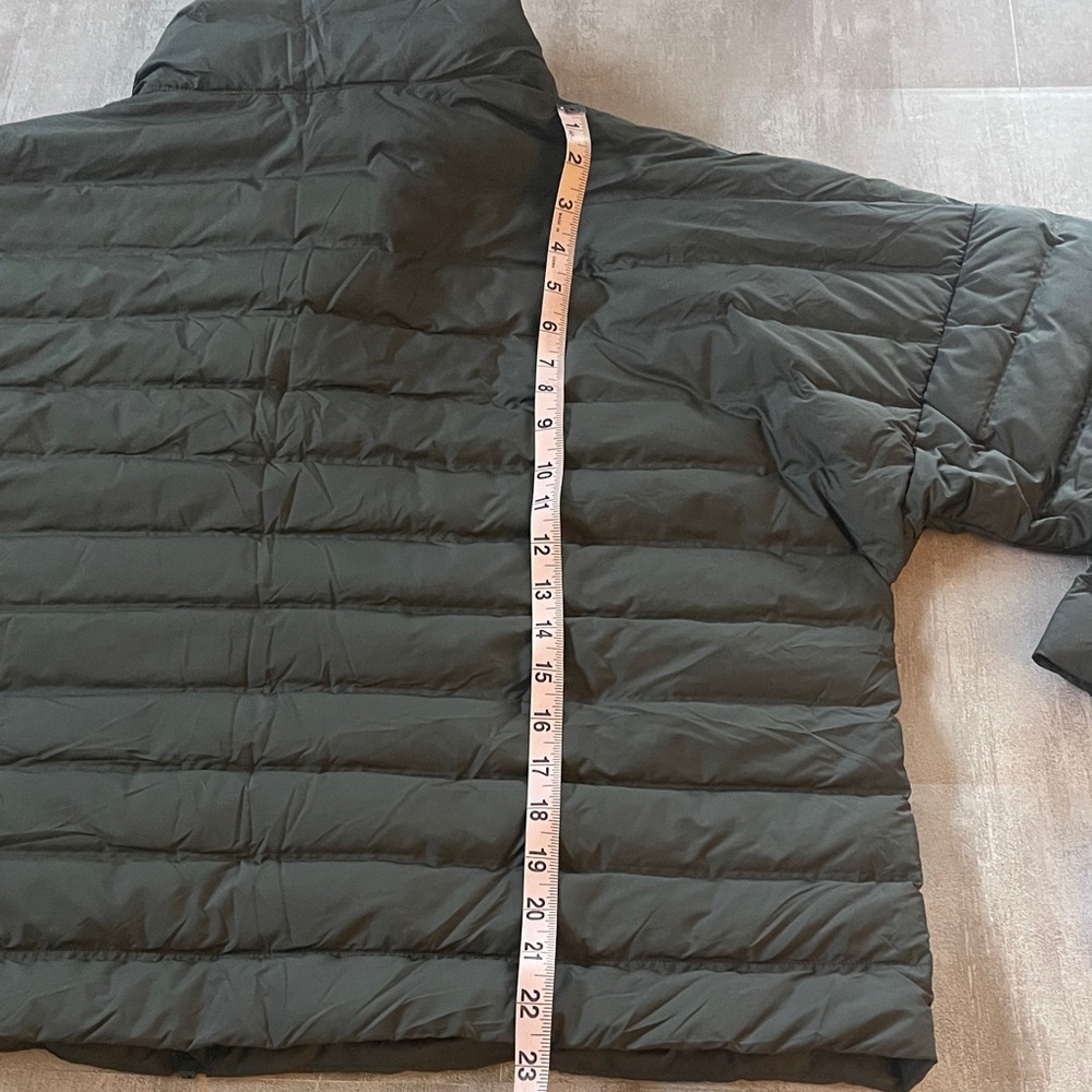 Adidas- Dark Military Green-quilted Jacket- SZ Large - Picture 11 of 11